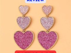 RLHRNDE Pink Heart Earrings Review: Radiate Love in Style