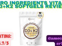 Micro Ingredients Vitamin D3+K2 Softgels Review