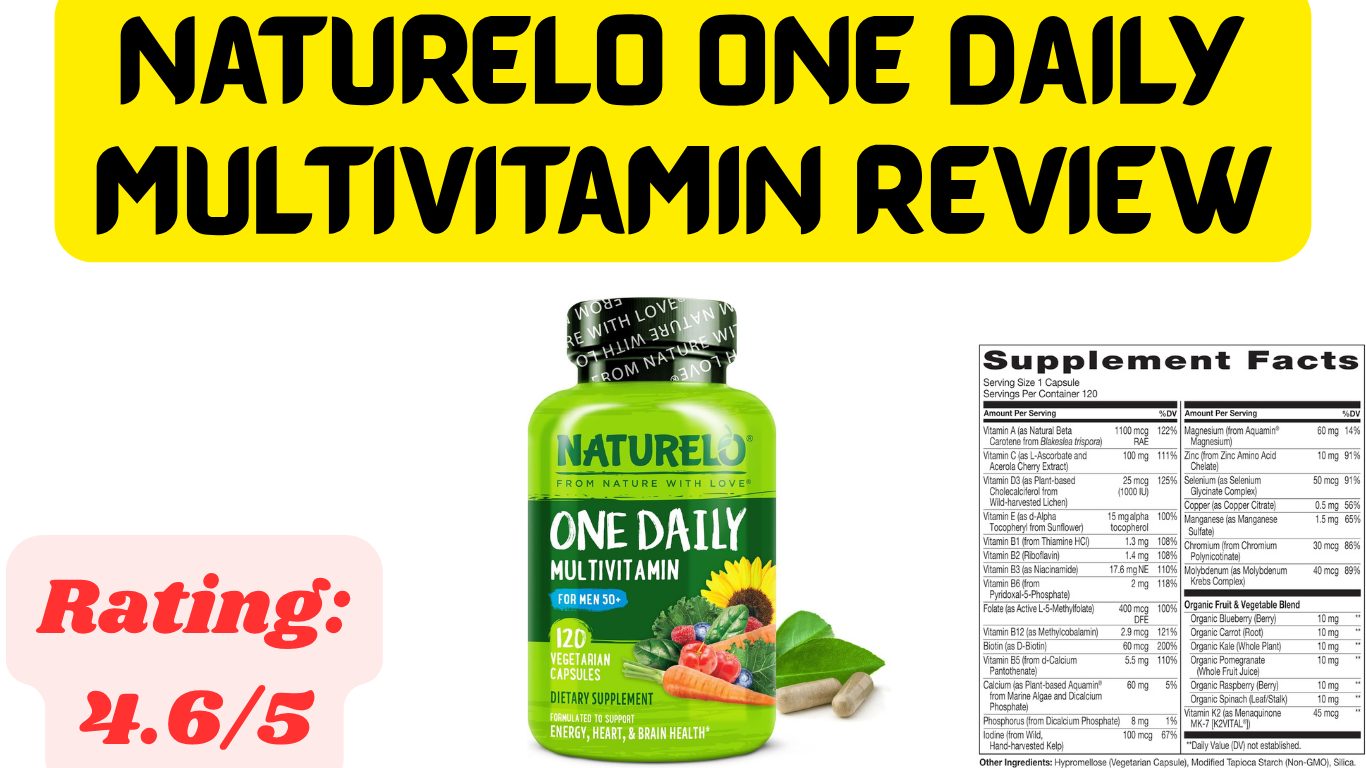 One Daily Naturelo One Daily Multivitamin Review: Pure Nutrition!